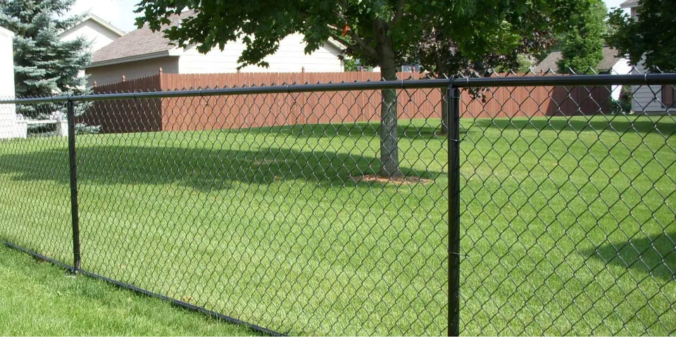 Greenville Chain link fencing backyard perimeter