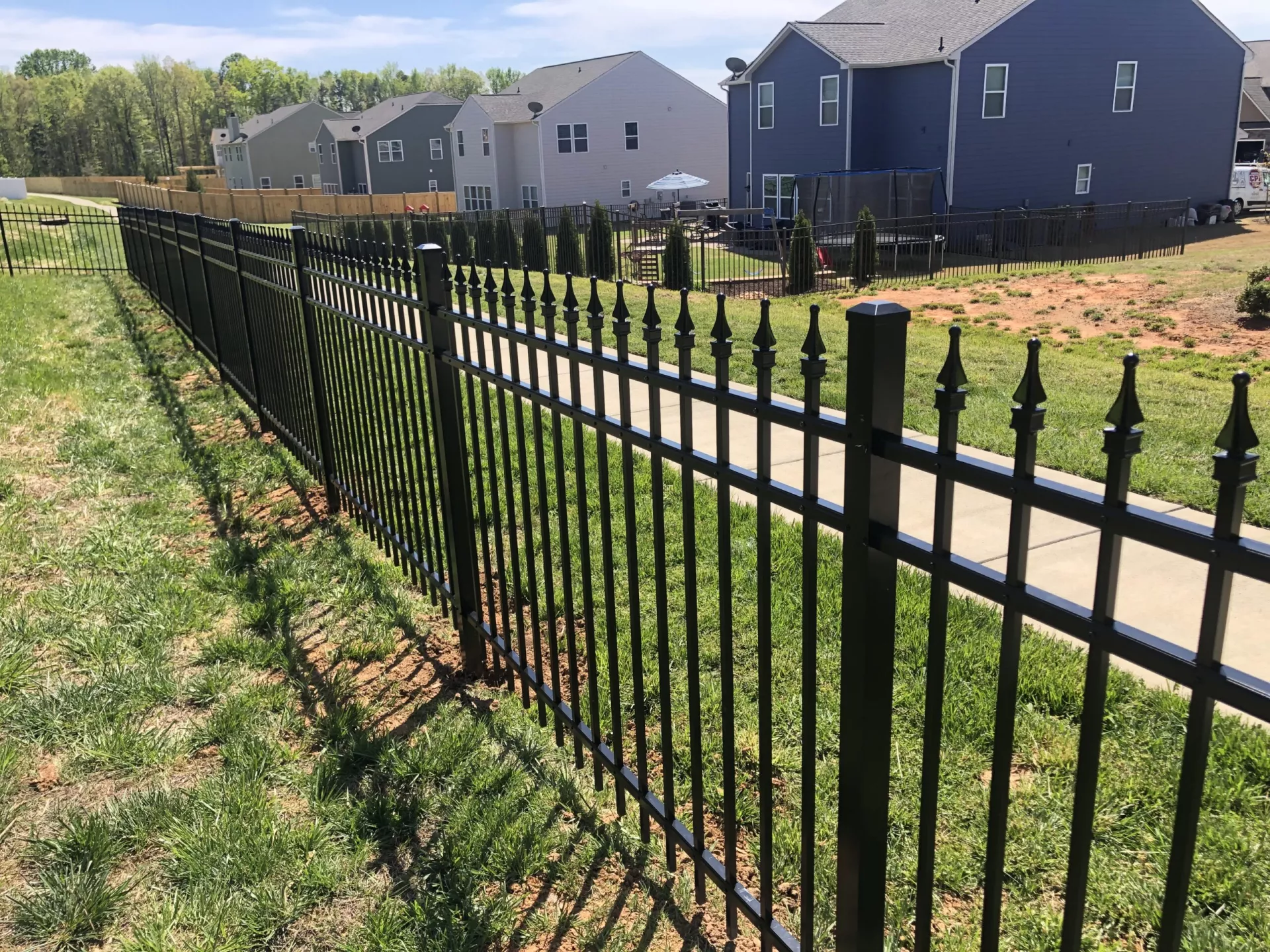 Finial Aluminum Fence