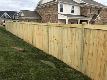 Backyard picture frame fence
