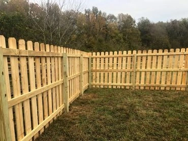 Decorative wood fencing