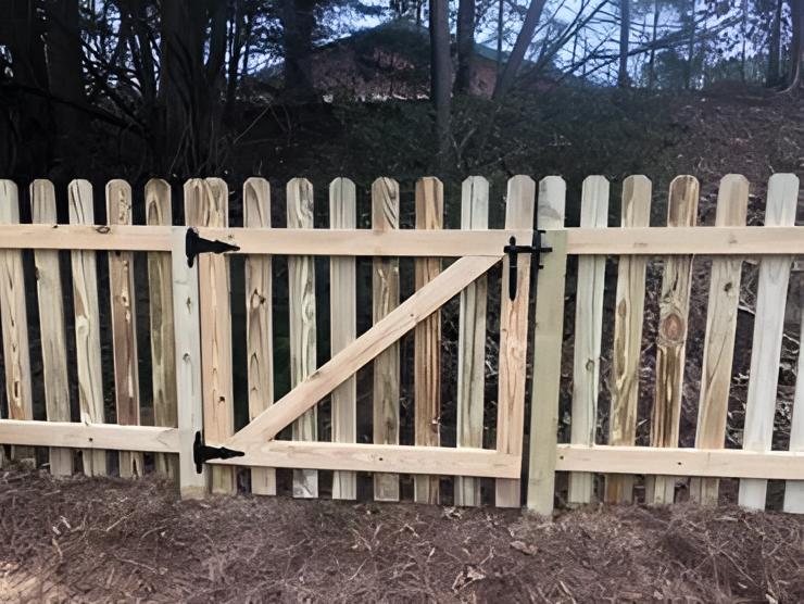 4-Foot Picket Fence Installation
