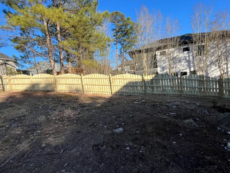 Wood privacy fence by Fence It For U in Greenville